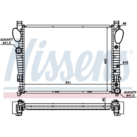 Nissen Nissens Radiator, 62547A 62547A